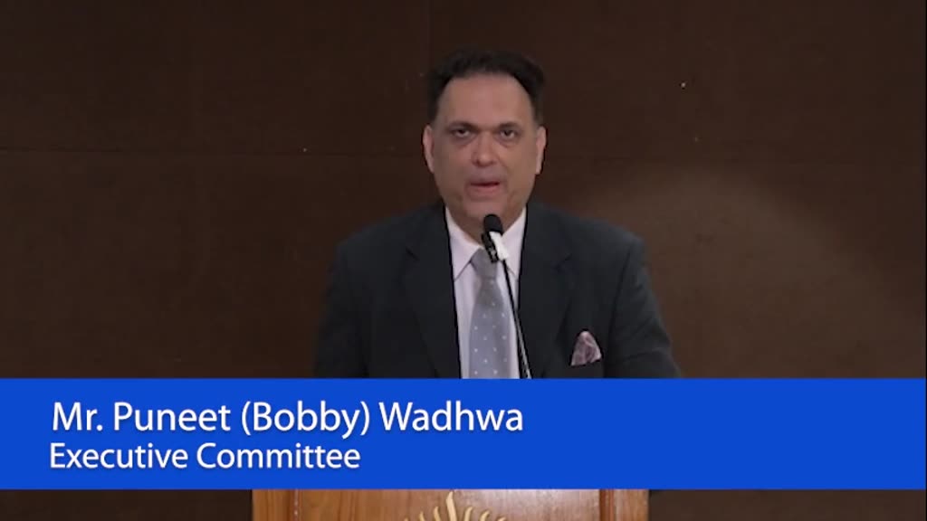 Puneet (Bobby) Wadhwa speaking at the Know Your Candidate evening
