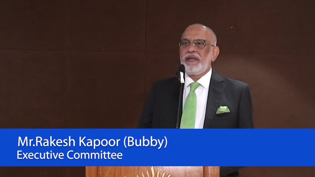 Rakesh Kapoor speaking at the Know Your Candidate evening